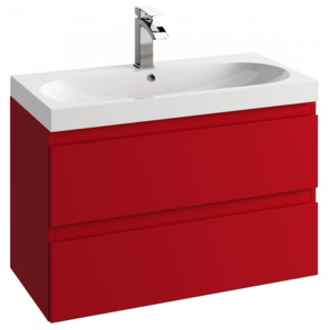 Koupelnová skříňka pod umyvadlo v červené barvě 40 cm F1243
