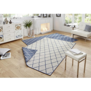 Bougari - Hanse Home koberce Kusový koberec Twin-Wendeteppiche 103119 blau creme - 80x150