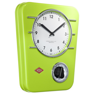 Wesco Kuchyňské hodiny s minutkou světle zelené