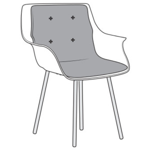 NIDI - Židle LEAF s lakovanou podnoží