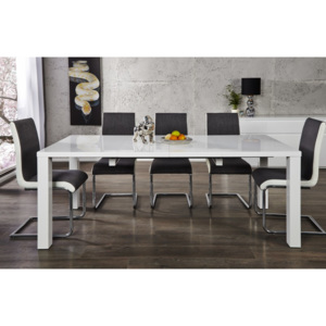Jídelní stůl Lucente bílý 120 - 200 cm