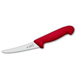 Giesser Messer, Nůž vykosťovací prohnutý 13 cm, červená