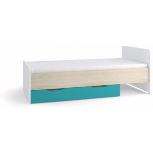 Gibmeble postel TENUS 2 + barevné varianty dub sonoma / bílá, úložný prostor ne