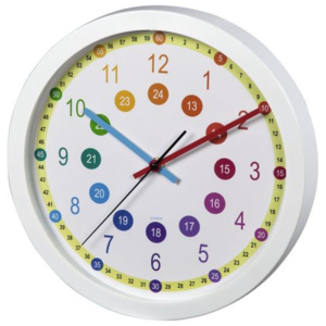 Dětské nástěnné hodiny barevné