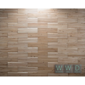 Obkladový panel na stěnu WWD- ACUTO (Obkladové panely na stěnu Wooden Wall Design z masivního dřeva. Dekorativní výzdoba stěn v interiéru.)