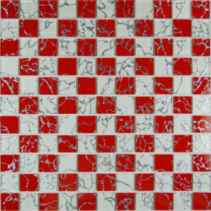 Mozaika skleněná 30x30 cm 2 barvy sapito (Mozaika skleněná kostka)