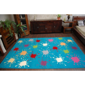 Kusový koberec FUNKY LUK modrý 80x120