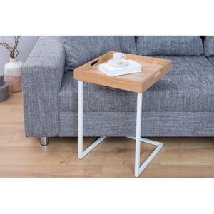 Odkládací stolek CIANO NATURE 40-S snímatelný podnos Nábytek | Obývací pokoj | Odkládací stolky