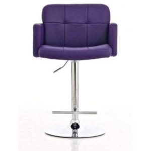 Barová židle Pompe - SET 2 ks, fialová