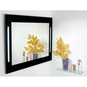 Luxusní zrcadlo PHAROS BLACK 110/80 s osvětlením s dotykovým senzorem Zrcadla | Zrcadla s osvětlením