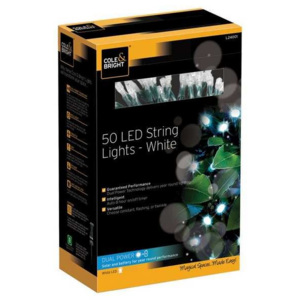 Solární LED řetěz Cole & Bright Dual Power 50 LED - 6,9m