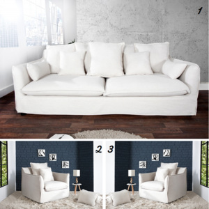 Luxusní sedací souprava 3 SET HEAVEN WHITE Nábytek | Obývací pokoj | Sedací soupravy | Sedačky