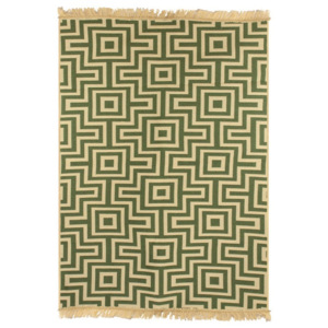 Zelenobéžový koberec Ya Rugs Kare, 120 x 180 cm