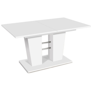 Bílý rozkládací jídelní stůl Intertrade Breda, 140 x 90 cm