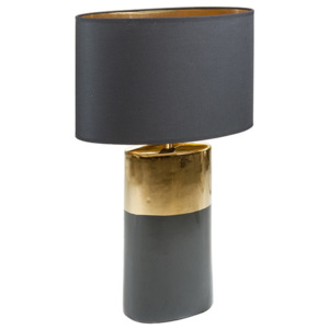Černá stolní lampa se základnou ve zlaté barvě SantiagoPons Reba
