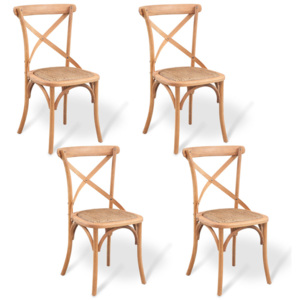 Jídelní židle 4 ks masívní dub 48x45x90 cm