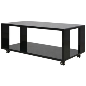 Vysoce lesklý konferenční stolek černý