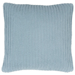 Ib Laursen - polštář pletený světle modrý 50x50 cm (Světle modrá barva se bude hodit jak do obývacího pokoje, tak i do ložnice nebo i jako doplněk ven