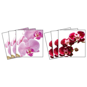 Samolepící dekorace na kachličky - Výprodej - Orchidej