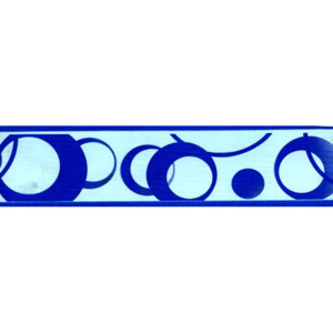 Bordura samolepící Kolečka modré - šířka 5cm x délka 5m