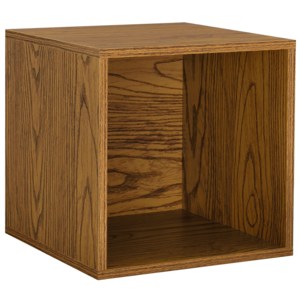 [en.casa]® Variabilní designový systém - skříňky / poličky - 45x45x40 cm - imitace ořechového dřeva
