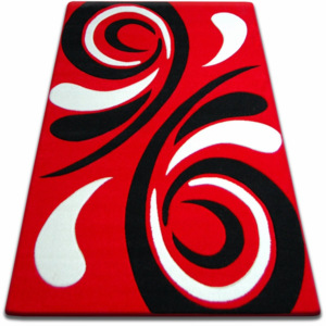 Kusový koberec FOCUS Helix červený 60x100