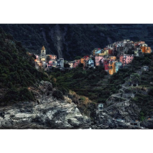 Fototapeta, Tapeta Village On The Rocks, (254 x 184 cm)