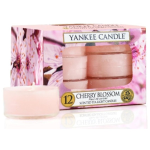 Yankee Candle - čajové svíčky Cherry Blossom 12ks (Okouzlující náruč svěžích jarních květin, které dodají pokoji růžový nádech a pocit štěstí.)