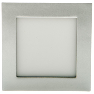 LED Solution Stříbrný vestavný LED panel hranatý 120 x 120mm 6W Barva světla: Teplá bílá