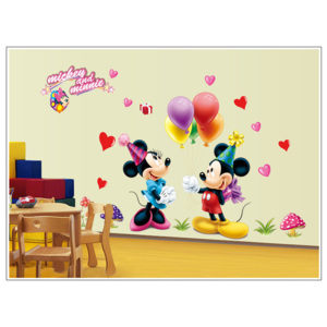 Samolepka Mickey Mouse a Minnie