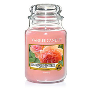 Yankee Candle – vonná svíčka Sun Drenched Apricot Rose, velká 623 g