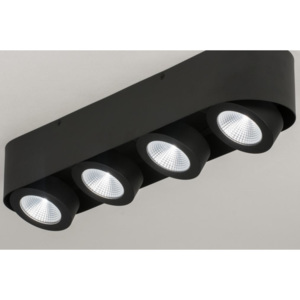Stropní bodové černé LED svítidlo Troncetto IV Black (Nordtech)