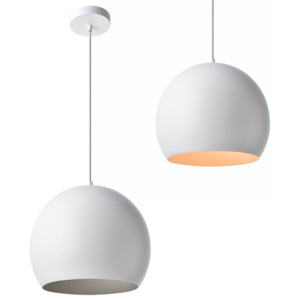 [lux.pro]® Dekoratívní designové závěsné svítidlo / stropní svítidlo - bílé (1 x E27) HT169905