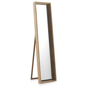 Stojací zrcadlo ze dřeva paulovnie Geese Pure, 170 x 40 cm