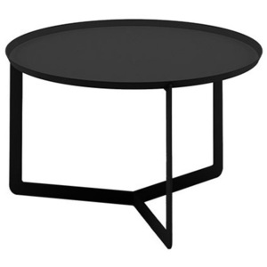 Černý příruční stolek MEME Design Round, Ø 60 cm