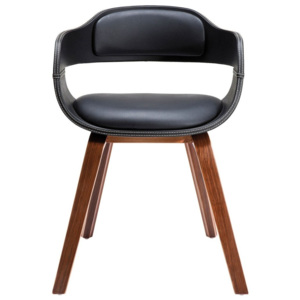 Jídelní židle s tmavým dřevěným podnožím Kare Design Costa