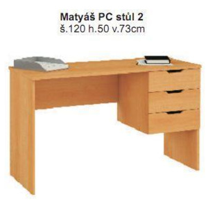ARTEN PC stůl Matyáš 02 Matyál PC02 120x50x73cm