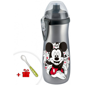 Dětská láhev NUK Sports Cup Disney Cool Mickey 450 ml šedá