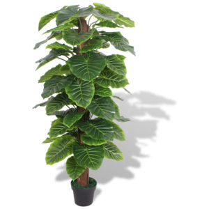 Umělá rostlina kolokázie s květináčem 145 cm zelená