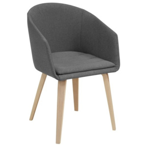 Židle Ariadna, šedá, čalouněná SCHDN22301-5 SCANDI