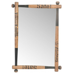 Nástěnné zrcadlo BASEBALL - 64*6*90 cm J-Line