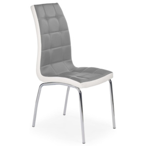 Halmar Jídelní židle K186, šedo-bílá