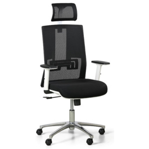 Kancelářská židle Essen White, černá