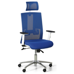 Kancelářská židle Essen White, modrá