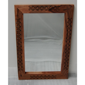 Zrcadlo Mira z indického masivu palisandr Barva Only stain MIRA-9060