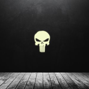 Svíticí samolepka na zeď - Punisher