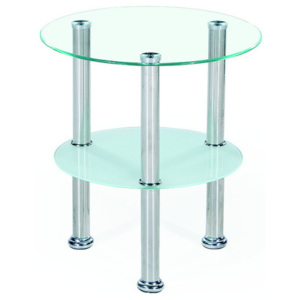 Halmar Konferenční stolek SARDINIA, kov/sklo