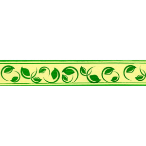 Bordura samolepící Lístečky zelené - šířka 3cm x délka 5m