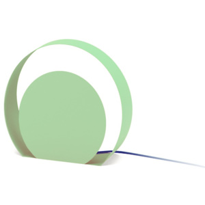 Zelená stojací lampa MEME Design Chiocciola, Ø 39 cm
