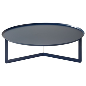 Tmavě modrý konferenční stolek MEME Design Round, Ø 80 cm